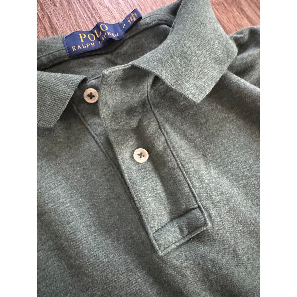 Polo Ralph Lauren Men's Classic Fit Interlock Polo Shirt Green Medium - Picture 4 of 5